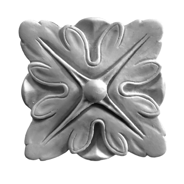Plaster Rosette--Classic--2 7/8" X 2 7/8"--1/2" Relief