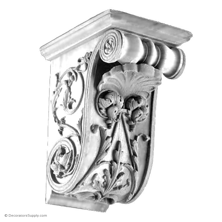 Plaster Corbel - Italian Renaissance Cecile-varied-sizes-Decorators Supply
