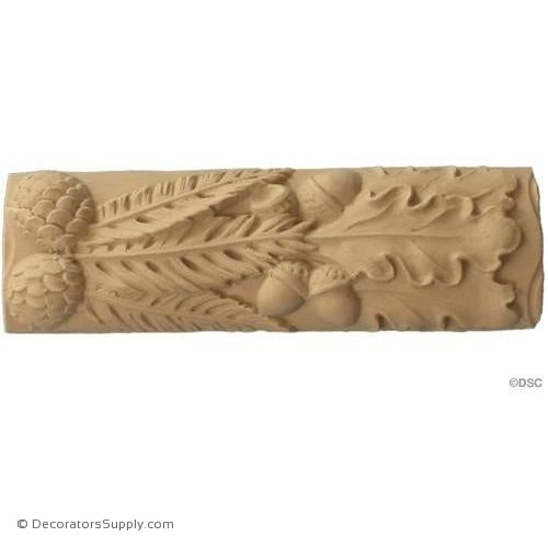 Acorn and Pine Cone Linear - 1 3/4H - 5/8Relief-woodwork-furniture-lineal-ornament-Decorators Supply