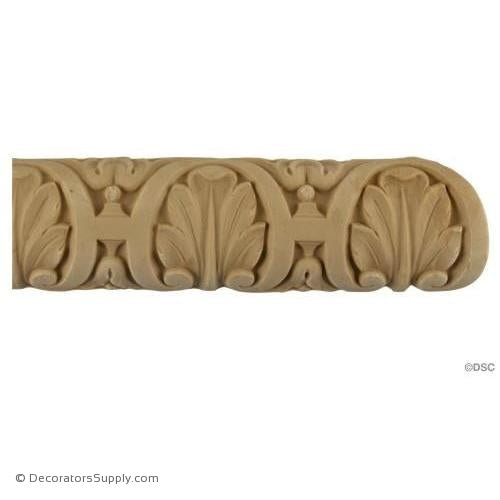 Shell Lineal - Fench 2H - 3/4Relief-woodwork-furniture-lineal-ornament-Decorators Supply