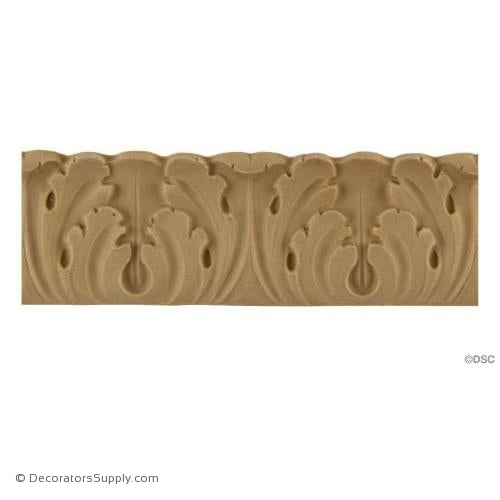 Acanthus Leaf - Italian 1 5/8H - 1/4Relief-woodwork-furniture-lineal-ornament-Decorators Supply