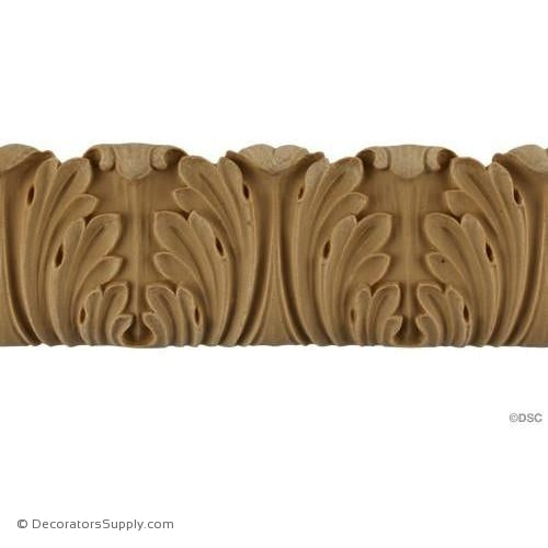 Acanthus Leaf - Romanesque 2 1/2H - 3/8Relief-woodwork-furniture-lineal-ornament-Decorators Supply