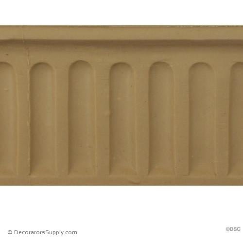 Fluted-Colonial 2 1/2H - 5/8Relief - Cast length 12"-moulding-for-furniture-woodwork-Decorators Supply