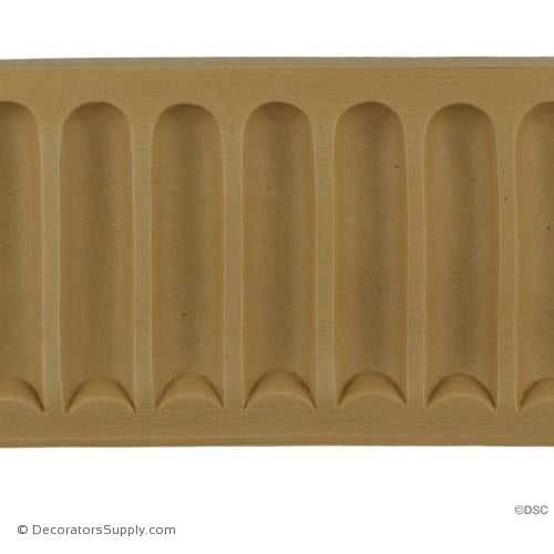 Fluted-Colonial 3 7/8H - 3/8Relief-moulding-for-furniture-woodwork-Decorators Supply