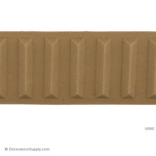 Fluted-Colonial 1 1/4H - 1/4Relief-moulding-for-furniture-woodwork-Decorators Supply