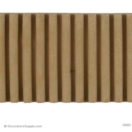 Reeded - Colonial 1 7/8H - 5/16Relief-moulding-for-furniture-woodwork-Decorators Supply