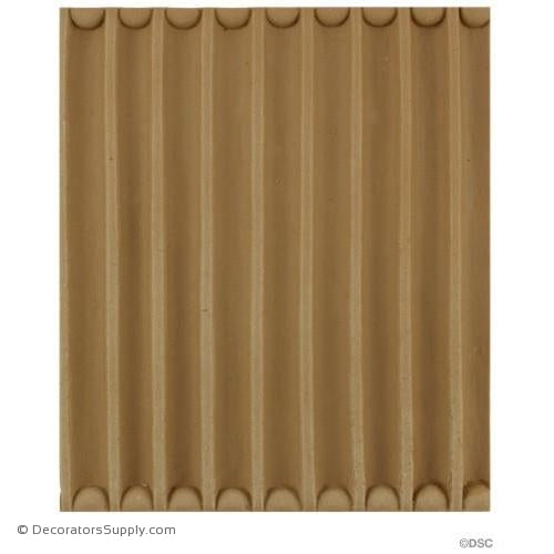 Fluted-Colonial 6 3/8H - 7/16Rel - CALL FOR PRICING-moulding-for-furniture-woodwork-Decorators Supply