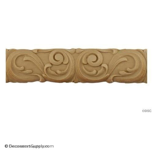 Scroll Linear - Ren. 1 1/4H - 5/8Relief-moulding-for-furniture-woodwork-Decorators Supply