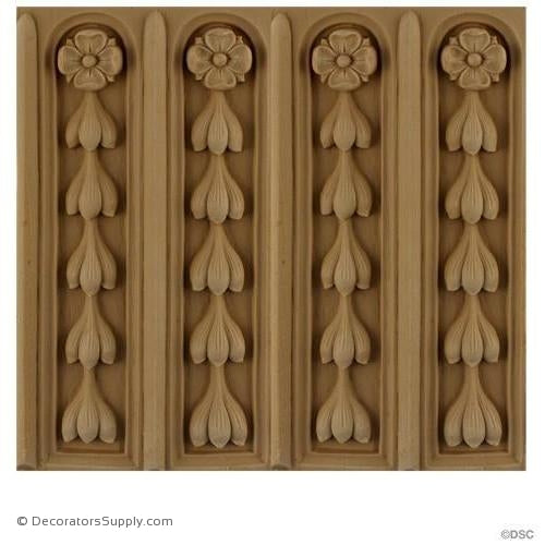 Fluted - French 7 7/8H - 1/2Relief-moulding-for-furniture-woodwork-Decorators Supply