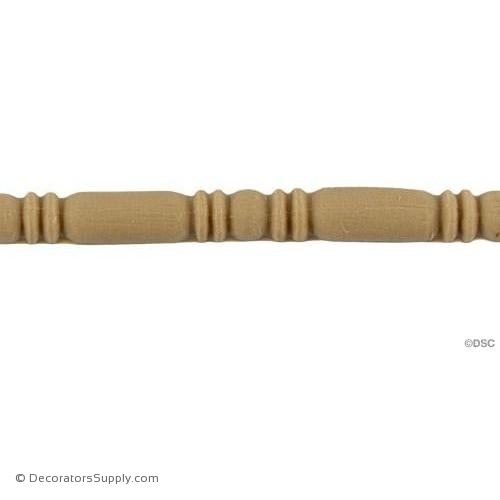 Bead and Barrel-Italian 1/4H - 3/16Relief-furniture-woodwork-molding-Decorators Supply