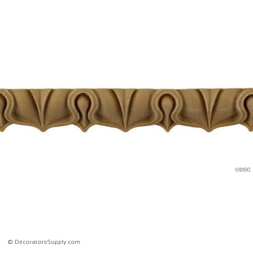 Lambs Tongue-Roman 3/4H - 5/8Relief-moulding-furniture-woodwork-Decorators Supply
