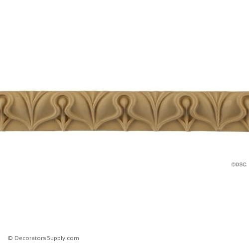 Lambs Tongue-Roman 1H - 3/4Relief-moulding-furniture-woodwork-Decorators Supply