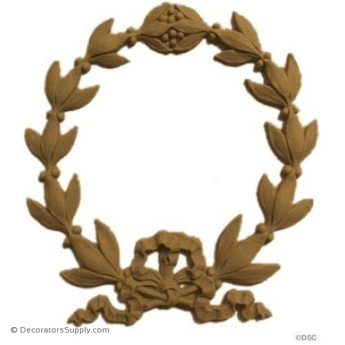 Wreath 5 3/4 High 5 1/4 Wide-ornaments-for-woodwork-furniture-Decorators Supply