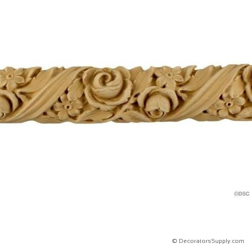 Rose Linear - Fr. Ren. 1 3/4H - 5/8Relief-moulding-for-furniture-woodwork-Decorators Supply