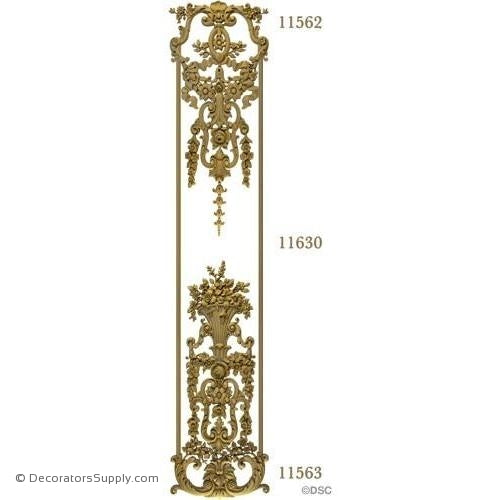 Wall Panel Design 1-11562 1-11563 12FT-11630-ornate-french-Decorators Supply