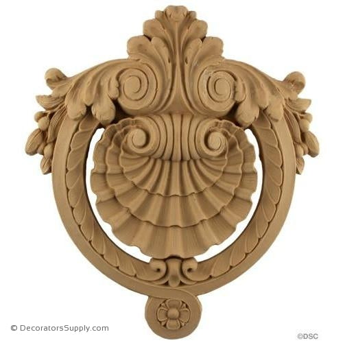 Shield-Louis XVI 12H X 10 1/2W - 1 1/8Relief-furniture-woodwork-ornaments-Decorators Supply