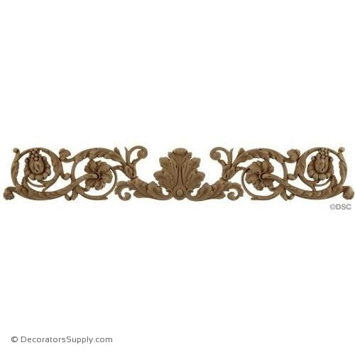 Horizontal Design-Louis XVI 4 1/4H X 26 3/4W - 3/8Relief-ornaments-for-woodwork-furniture-Decorators Supply