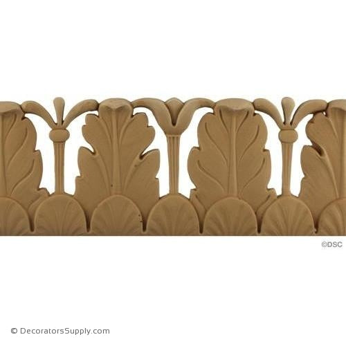 Acanthus Leaf - Italian 4 1/2H - 7/16Relief-woodwork-furniture-lineal-ornament-Decorators Supply
