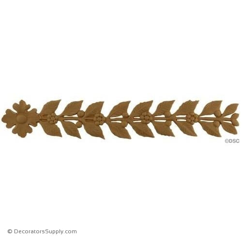 Leaf and Berries -Ren. 1 11/16H - 1/16Relief-woodwork-furniture-lineal-ornament-Decorators Supply