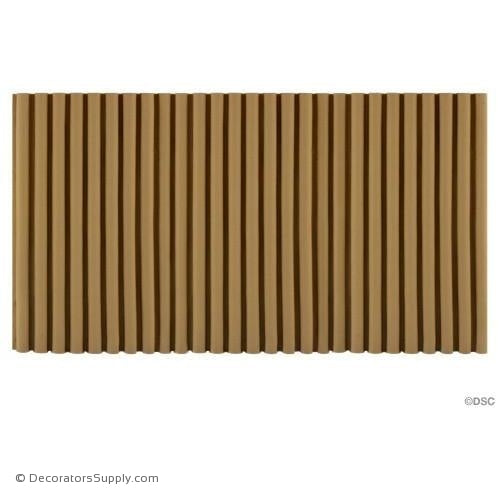 Reeded-Colonial 7 5/8H - 3/8Relief-moulding-for-furniture-woodwork-Decorators Supply