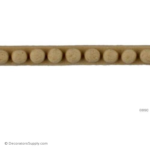 Bead-Ren. 1/4H - 3/16Relief-woodwork-furniture-moulding-Decorators Supply