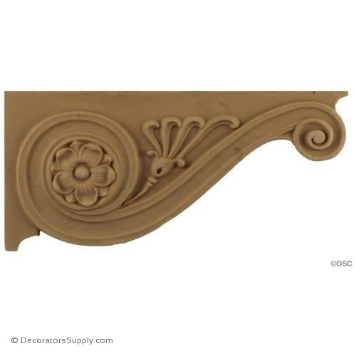 Stair Brackets-Roman 3 3/4H X 8W - 9/32Relief-for-stairs-woodwork-furniture-Decorators Supply
