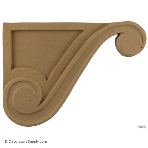 Stair Brackets-Ren. 5 1/8H X 7W - 9/16Relief-for-stairs-woodwork-furniture-Decorators Supply