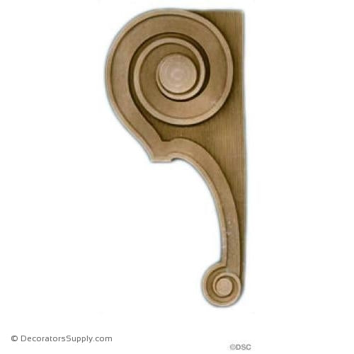 Stair Brackets-French 9 7/8H X 4 3/4W - 1/2Relief-for-stairs-woodwork-furniture-Decorators Supply
