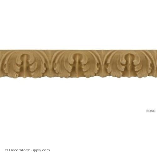Lambs Tongue - 3/8" High x 1/8" Relief-woodwork-furniture-lineal-ornament-Decorators Supply