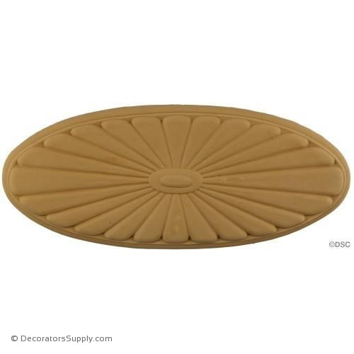 Rosette - Oval    15 High 6   1/4 Wide 1/2 Relief
