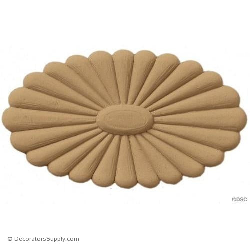 Rosette - Oval    7   3/4 High 4   3/8 Wide 1   1/2 Relief