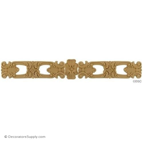 Horizontal Design 3 5/8 High 31 Wide 1/4 Relief-ornaments-for-woodwork-furniture-Decorators Supply