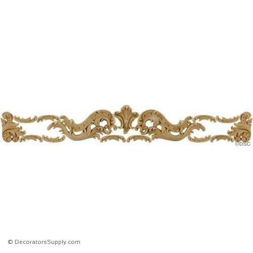 Scroll Design - 6 High 37 1/2 Wide 1/2 Relief-ornaments-for-woodwork-furniture-Decorators Supply