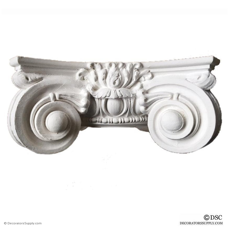 Plaster Capital [Round] - Italian Renaissance Ionic Scamozzi-Decorators Supply