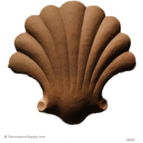 Shell - 2 5/8 in. width-ornaments-for-woodwork-furniture-Decorators Supply