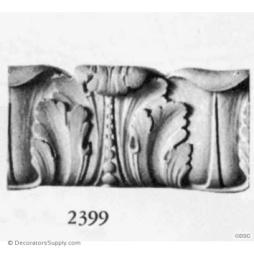 Plaster Acanthus Frieze 1-7/8" P x 7-1/4" D