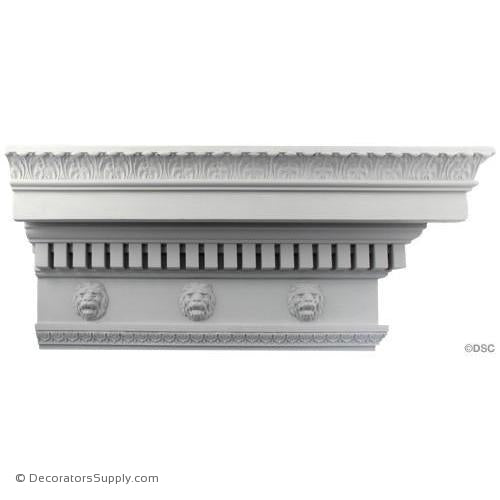 Plaster Crown-Roman-5" Proj x 10 3/4" Drop-Decorators Supply