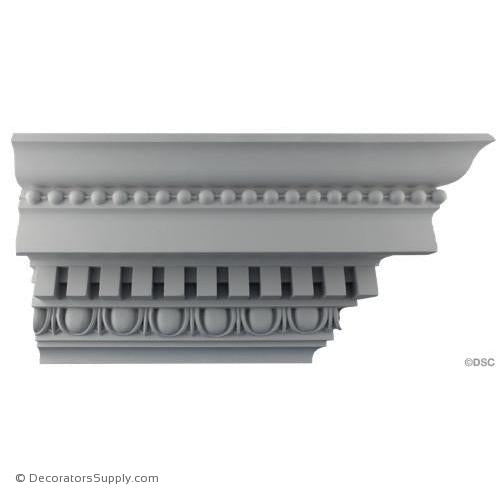 Plaster Crown-Roman-6 3/4 Proj X 7 3/4 Drop-2" Repeat-Decorators Supply