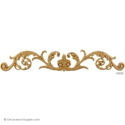Cartouche 3 High 17 1/2 Wide-appliques-for-woodwork-furniture-Decorators Supply