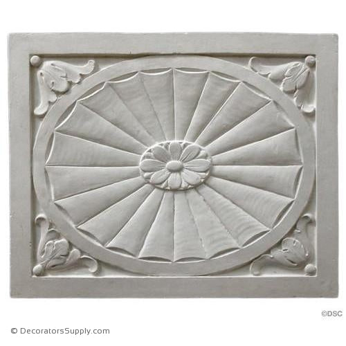 Plaster Panel-Adams-15" X 18 1/2"-5/8" Relief-ceiling-ornament-Decorators Supply