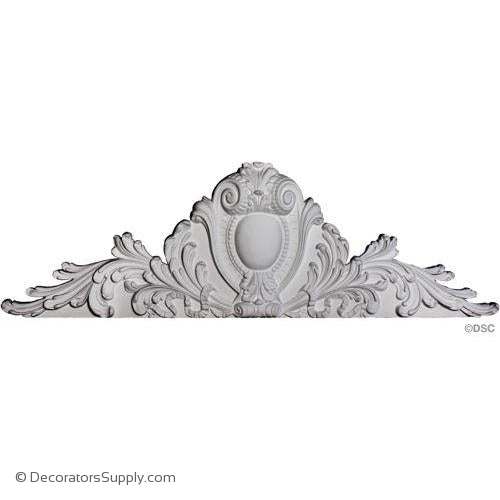Cartouche Louis XIV Offered In Stain Grade Compo or Exterior Resin
