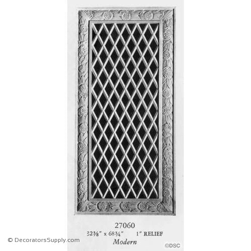 Plaster Panel or Vented Grille Art Deco
