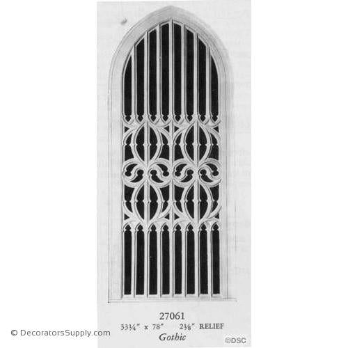 Plaster Medallion or Vented Grille Gothic