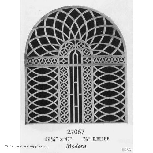 Plaster Medallion or Vented Grille Art Deco