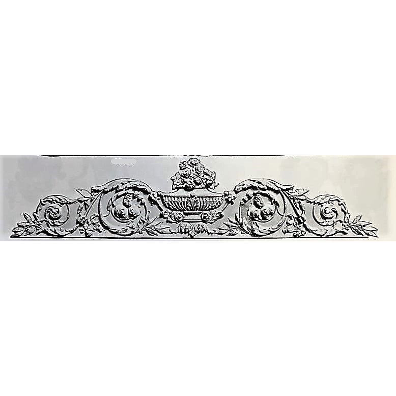 Plaster Overdoor Louis XVI 54-3/4" x 12" x 1-7/8" Relief