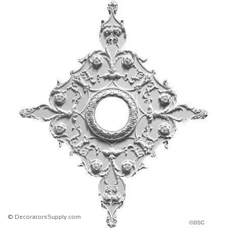 Plaster Medallion -Italian-32" X 38 1/2"-11/16" Rel- 6" Hole-ceiling-ornament-Decorators Supply