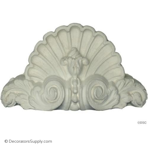 Plaster Cartouche--French--6 3/4" X 3 3/4"--1 5/8" Relief