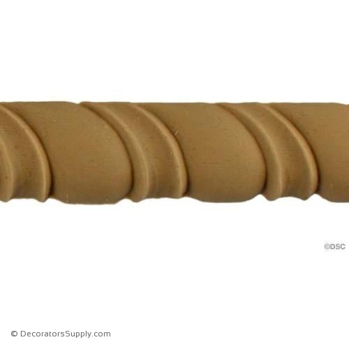 Rope 3/4 High 0.25 Relief-moulding-for-woodwork-furniture-Decorators Supply