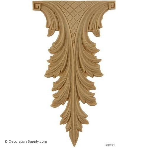 Acanthus 5 High 2 Wide-ornaments-furniture-woodwork-Decorators Supply