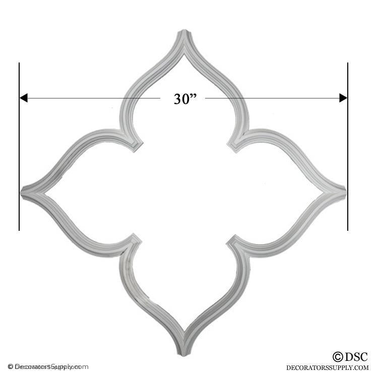 30" Open Tracery Pattern Approx 12'-6" x 7'-6" 15 pcs - 2964-30-hand-cast-ceiling-ornaments-Decorators Supply